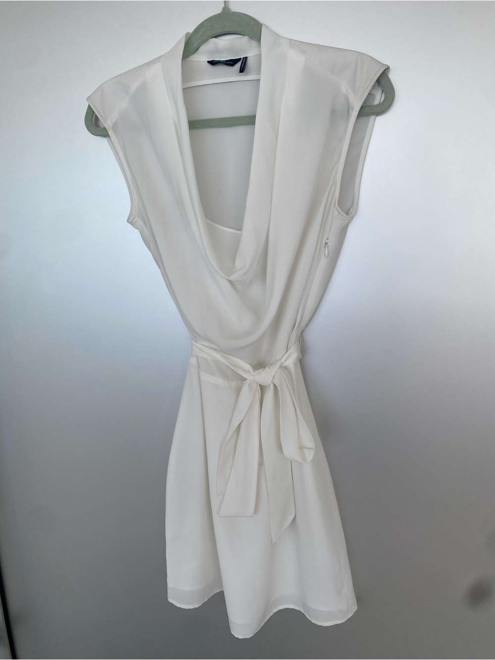 Guess by Marciano white mini dress cowl neck